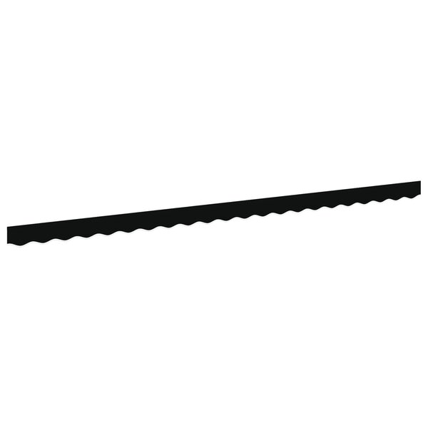 vidaXL Valance de store pour cadre de 5 m Noir 4.8x0.2 m