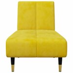 vidaXL Ensemble de canapés 2 Pièces jaune velours