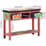 vidaXL Table console avec tiroir Multicolore 100 x 30 x 75 cm