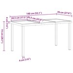 vidaXL Ensemble de salle à manger pour jardin 5 Pièces Noir Poly rotin