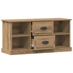 vidaXL Meuble TV Chêne artisanal 99 5 x 35 5 x 48 cm Bois d'ingénierie