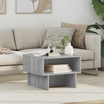 vidaXL Table basse Gris Sonoma 48 x 46 x 35 cm Bois d'ingénierie