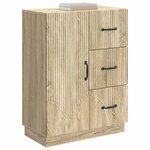 vidaXL Buffet Chêne Sonoma 66 x 34 5 x 87 cm Bois d'ingénierie