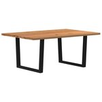 vidaXL Table à manger 180x120x74 cm bois de chêne massif rectangulaire