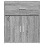 vidaXL Buffets 2 Pièces sonoma gris 60x31x70 cm bois d'ingénierie