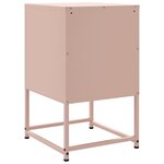 vidaXL Table de chevet rose 36x39x60 5 cm acier