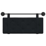 vidaXL Tête de lit suspendue Noir Velours