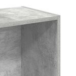 vidaXL Bibliothèque à 2 niveaux gris béton bois d'ingénierie