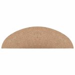 vidaXL Tapis d'escalier autocollants 15 Pièces 56x17x3 cm Beige