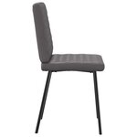 vidaXL Chaises à manger lot de 4 gris similicuir