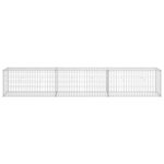 vidaXL Mur en gabion avec couvercles Acier galvanisé 300 x 50 x 50 cm