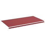 vidaXL Tissu de remplacement pour auvent Bordeaux rouge 6x3 m