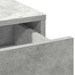Buffet vidaXL Gris Béton 40x41x75 cm Bois d'ingénierie
