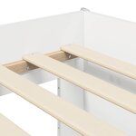 vidaXL Cadre de Lit Élevé pour Enfants 2 Pièces Blanc 90 x 200 cm