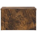 vidaXL Table d'appoint murale 2 pc Chêne fumé 34 5 x 33 x 20 cm