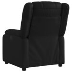 vidaXL Fauteuil inclinable électrique Noir Similicuir