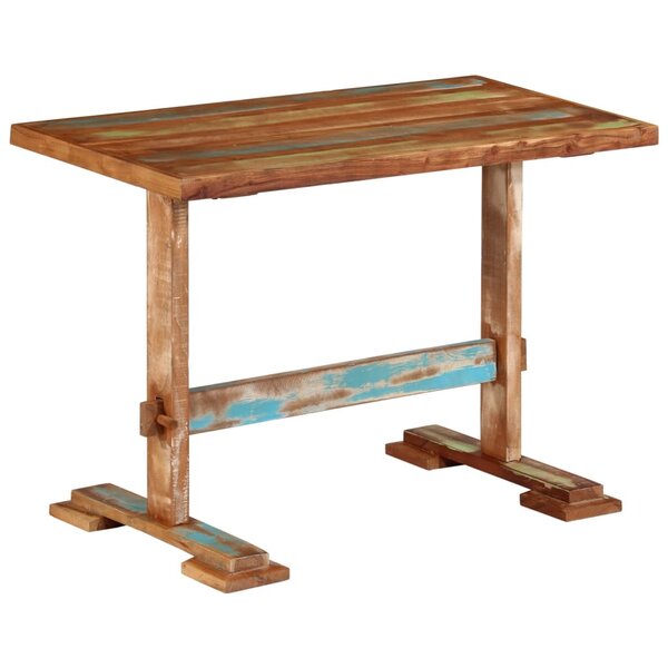 vidaXL Table à manger 110x55x78 cm bois massif de récupération