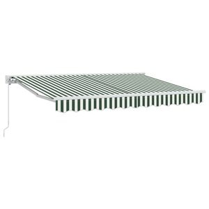 vidaXL Cadre d'auvent Vert et blanc 250 x 200 cm