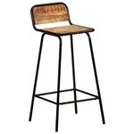 vidaXL Chaises de bar lot de 2 bois de manguier solide
