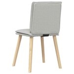vidaXL Chaises à manger lot de 2 gris nuage tissu