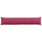 vidaXL Coussins de canapé 2 Pièces Bordeaux 200 x 40 cm