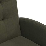 vidaXL Chaises de Salle à Manger avec Roues 2 Pièces Vert armée