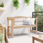 vidaXL Banc extérieur Marron 119 x 76 x 44cm Bois de pin massif