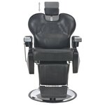 vidaXL Chaise de barbier Noir 72x68x98 cm Similicuir