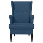 vidaXL Fauteuil Bleu Tissu