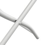 vidaXL Chaises de jardin pliantes 2 Pièces Blanc Acier