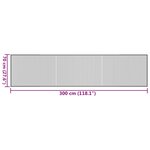 vidaXL Tapis rectangulaire marron foncé 70x300 cm bambou