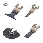 wolfcraft Jeu d'accessoires multi-outils oscillants 5 Pièces PRO 3961000