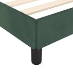 vidaXL Cadre de lit sans matelas vert foncé 140x200 cm velours
