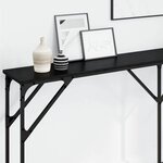vidaXL Table console Chêne noir 180 x 23 x 75 cm