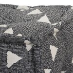 Vidaxl poufs et tapis 3 pcs tissu à rayures