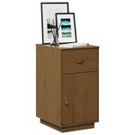 vidaXL Armoire de bureau Marron miel 40x50x75 cm Bois massif de pin