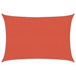 vidaXL Voile d'ombrage 160 g/m² Terre cuite 2 5x4 m PEHD