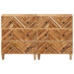 vidaXL Armoires de rangement 2 Pièces Marron 60 x 33 5 x 75 cm