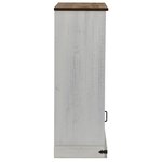 vidaXL Armoire à vin HALDEN casiers à vin porte coulissante blanc pin