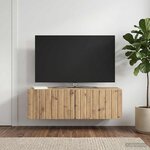 vidaXL Meuble TV mural 98 x 31 x 30 cm Chêne artisanal