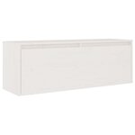 vidaXL Armoire murale Blanc 100x30x35 cm Bois de pin massif