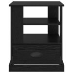vidaXL Cabinet de chevet Chêne noir 50 x 50 x 60 cm Bois d'ingénierie