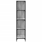 vidaXL Bibliothèque à 4 niveaux sonoma gris bois d'ingénierie