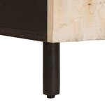 vidaXL Cabinet de chevet Blanc 50 x 33 x 60 cm Bois de mangue massif