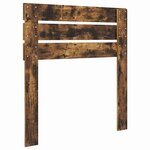 vidaXL Tête de lit avec tête de lit Chêne fumé 75 cm Bois d'ingénierie