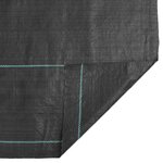 vidaXL Membrane anti-mauvaises herbes noir 0 5x50 m PP