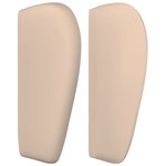 vidaXL Tête de lit avec oreilles Cappuccino 163x23x78/88 cm Similicuir