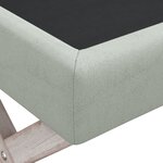 vidaXL Tabouret de rangement Gris clair 110x45x49 cm Velours