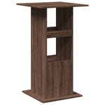 vidaXL Table de bar avec rangement chêne marron bois d’ingénierie