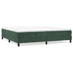 vidaXL Cadre de lit sans matelas vert foncé 200x200 cm velours